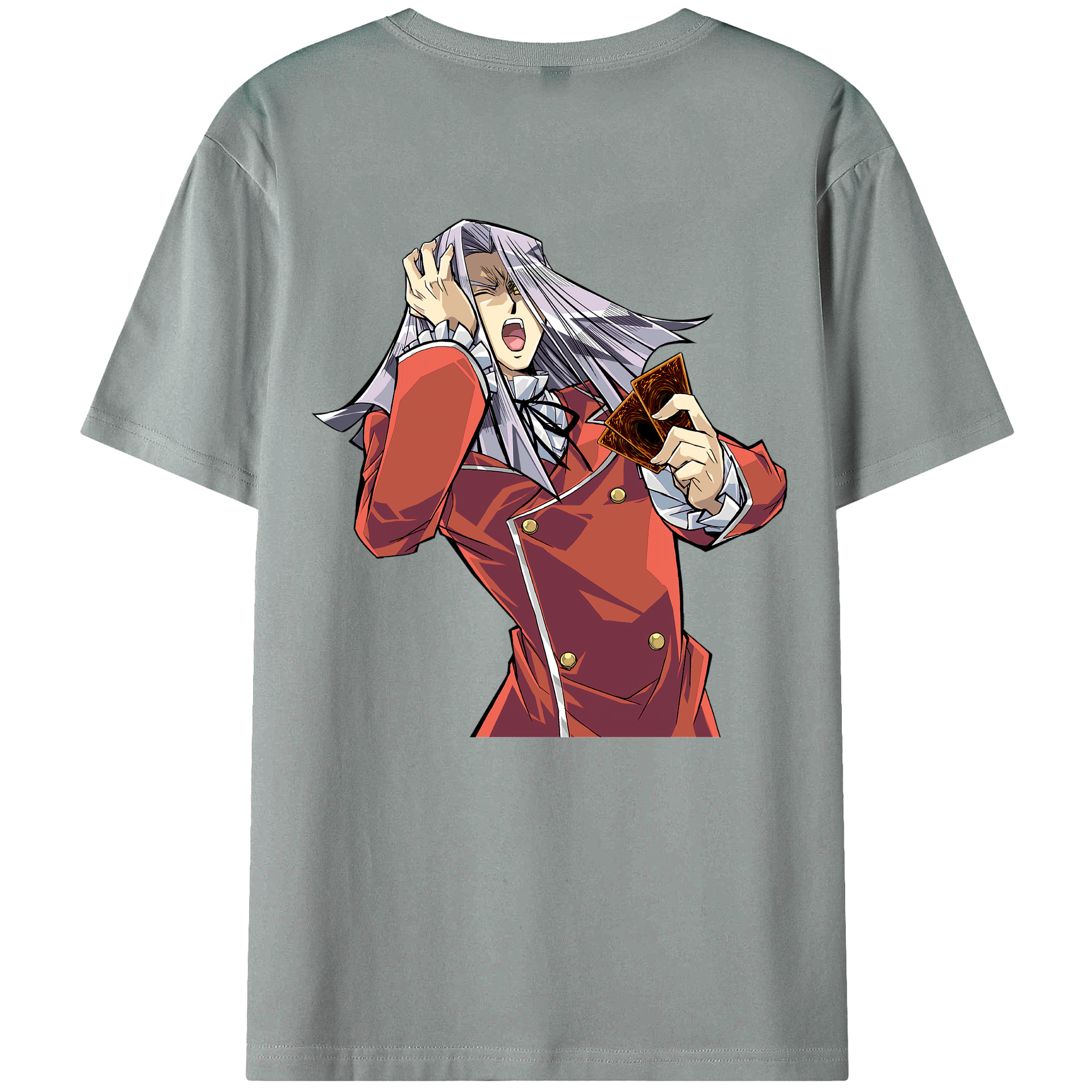 （画像用） 遊☆戯☆王 Yu-Gi-Oh! 綿100％ メンズ半袖Tシャツ（バックプリント） 通気性